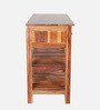 Livo Solidwood Console Table With 3 Drawer In Honey Color
