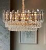 Livorno Grey Crystal Empire Chandelier