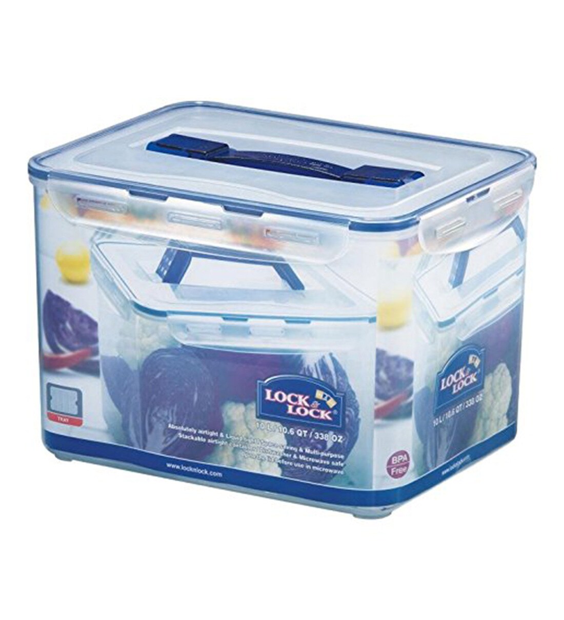 Buy 10 Ltr Plastic Storage Box By White By Lock & Lock Online Plastic
