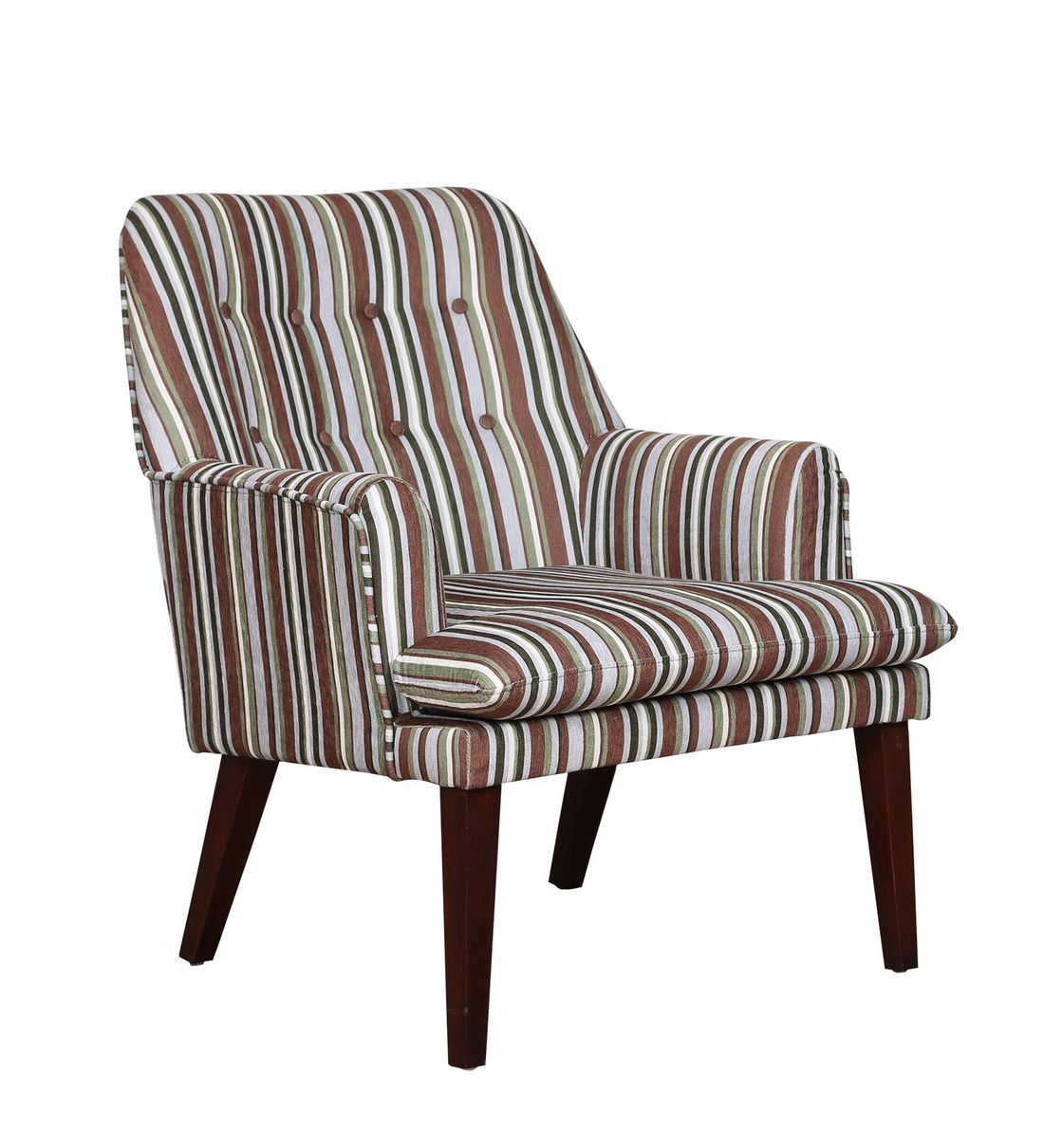 Buy Lola Lounge Chair in MultiColoured Striped Pattern CasaCraft By