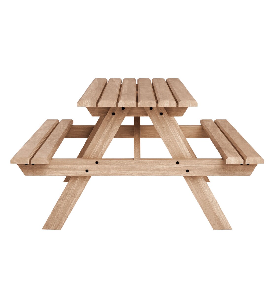 Lomira Solid Wood Seater Patio Dining Set In Natural vrogue.co