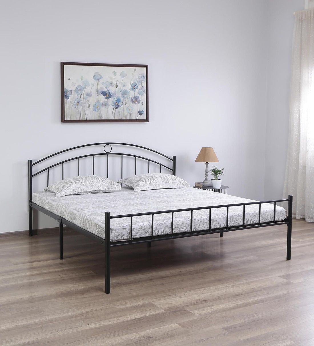 Buy London Metal King Size Bed in Black Finish at 25% OFF by ...