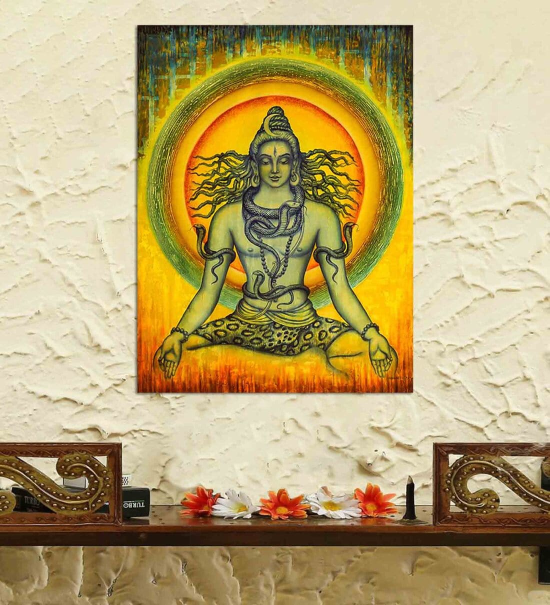 glass paintings of lord shiva