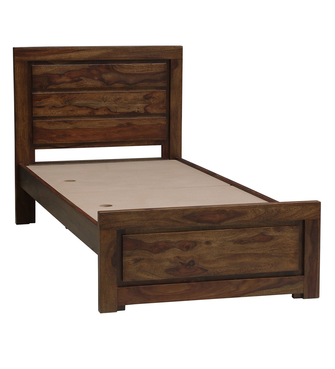 Buy Lorenzo Solid Wood Single Bed In Provincial Teak Finish By