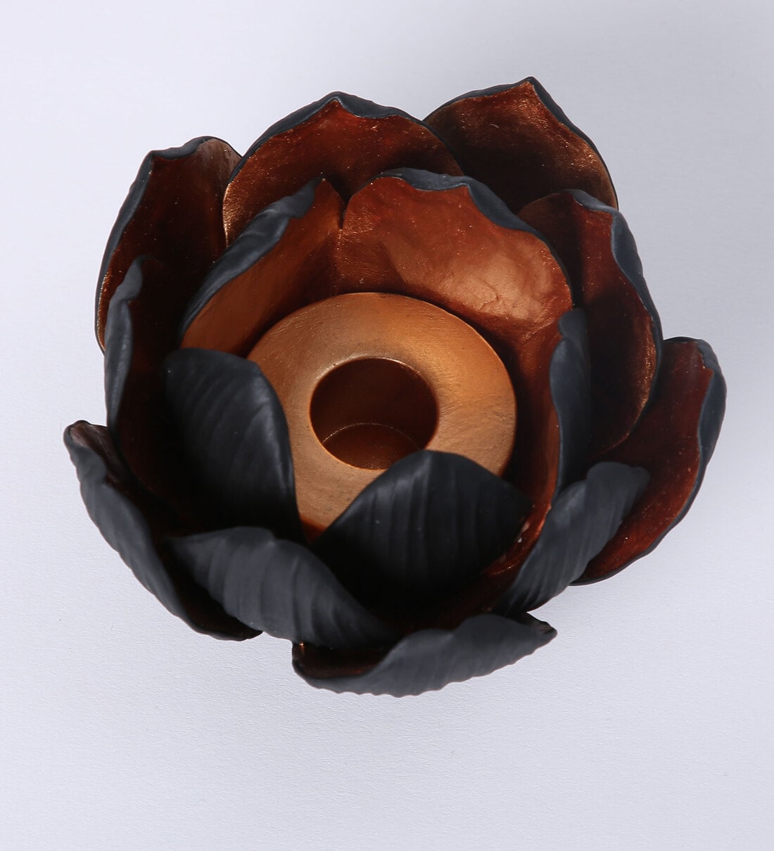 Buy Lotus Ceramic Candle Holder by Aesthetics Online Candle Holders