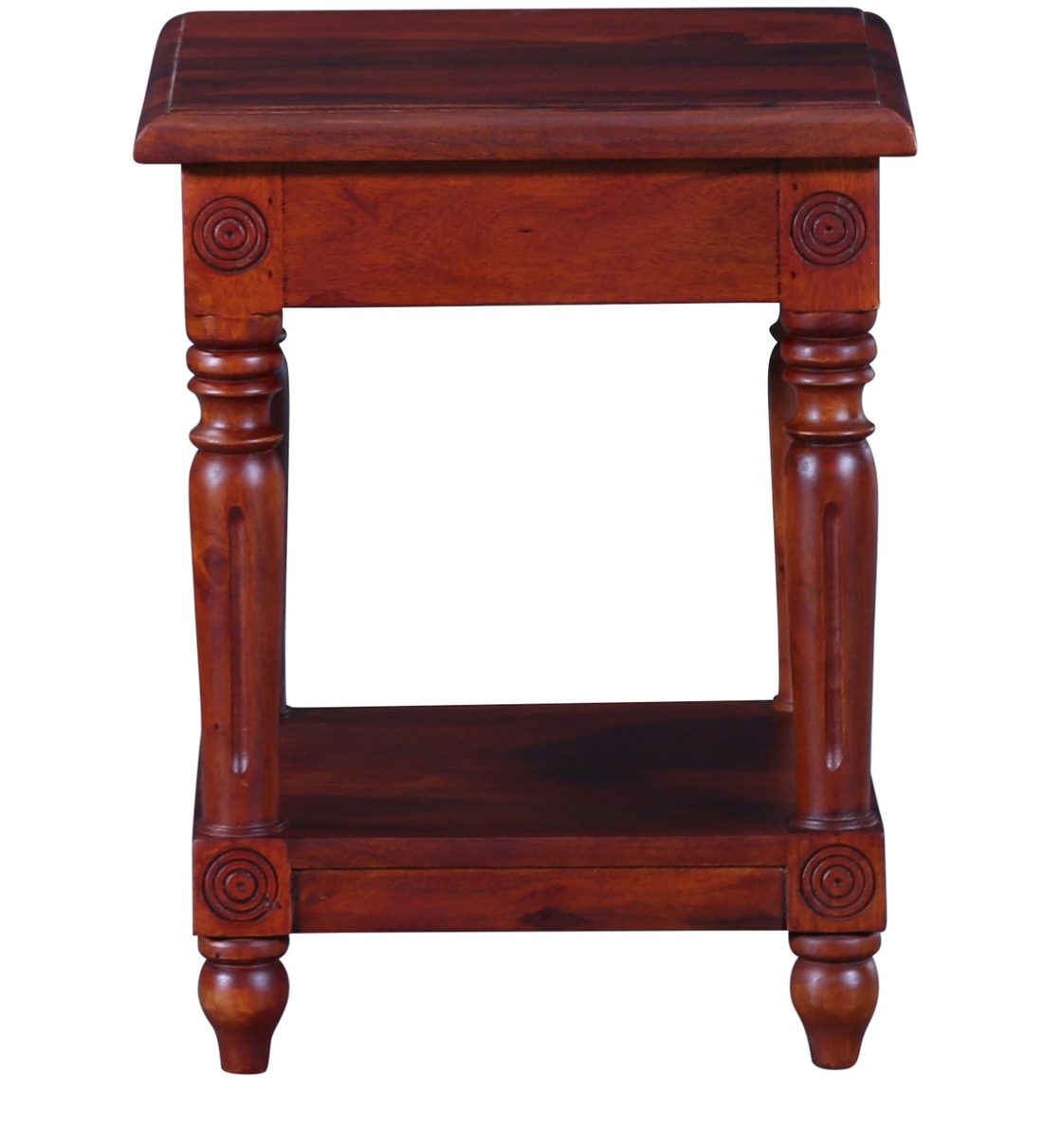 Buy Louis Solid Wood End Table In Honey Oak Finish By Amberville Online