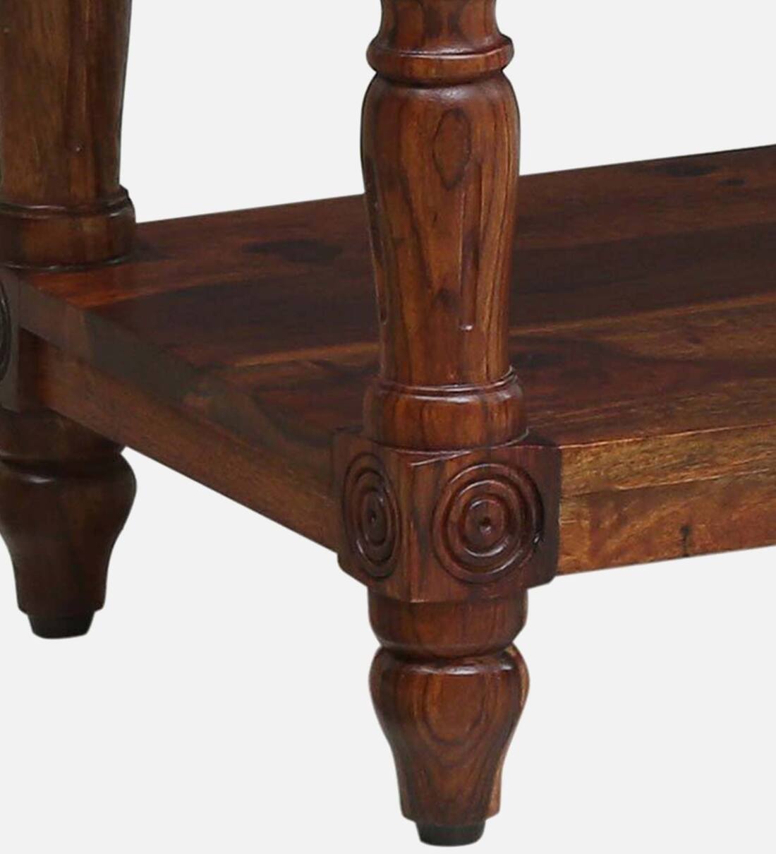 Buy Louis Sheesham Wood Bedside Table In Honey Oak Finish With Drawer