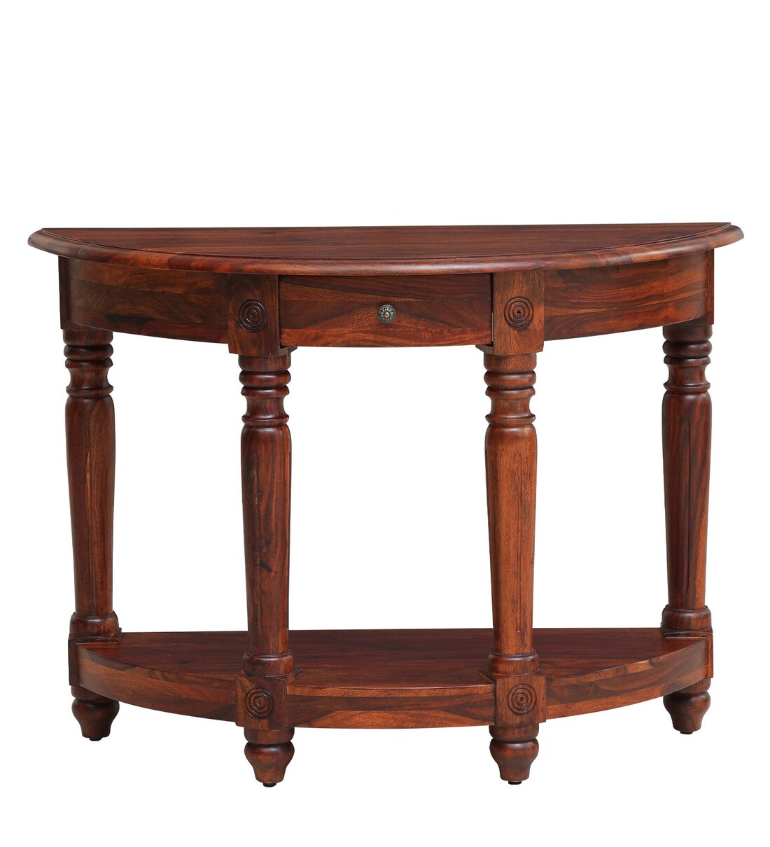 Buy Louis Solid Wood Console Table In Honey Oak Finish By Amberville