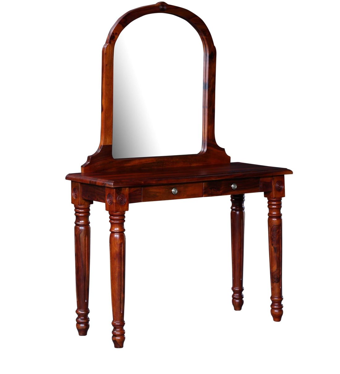 Buy Louis Solid Wood Dressing Table In Honey Oak Finish By Amberville Online Colonial Dressing