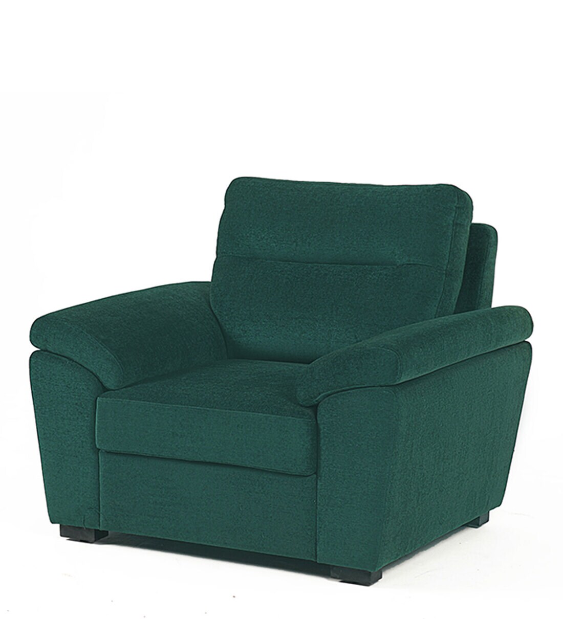 Buy Lounger Fabric 1 Seater Sofa in Malibu Green Colour by Wakefit