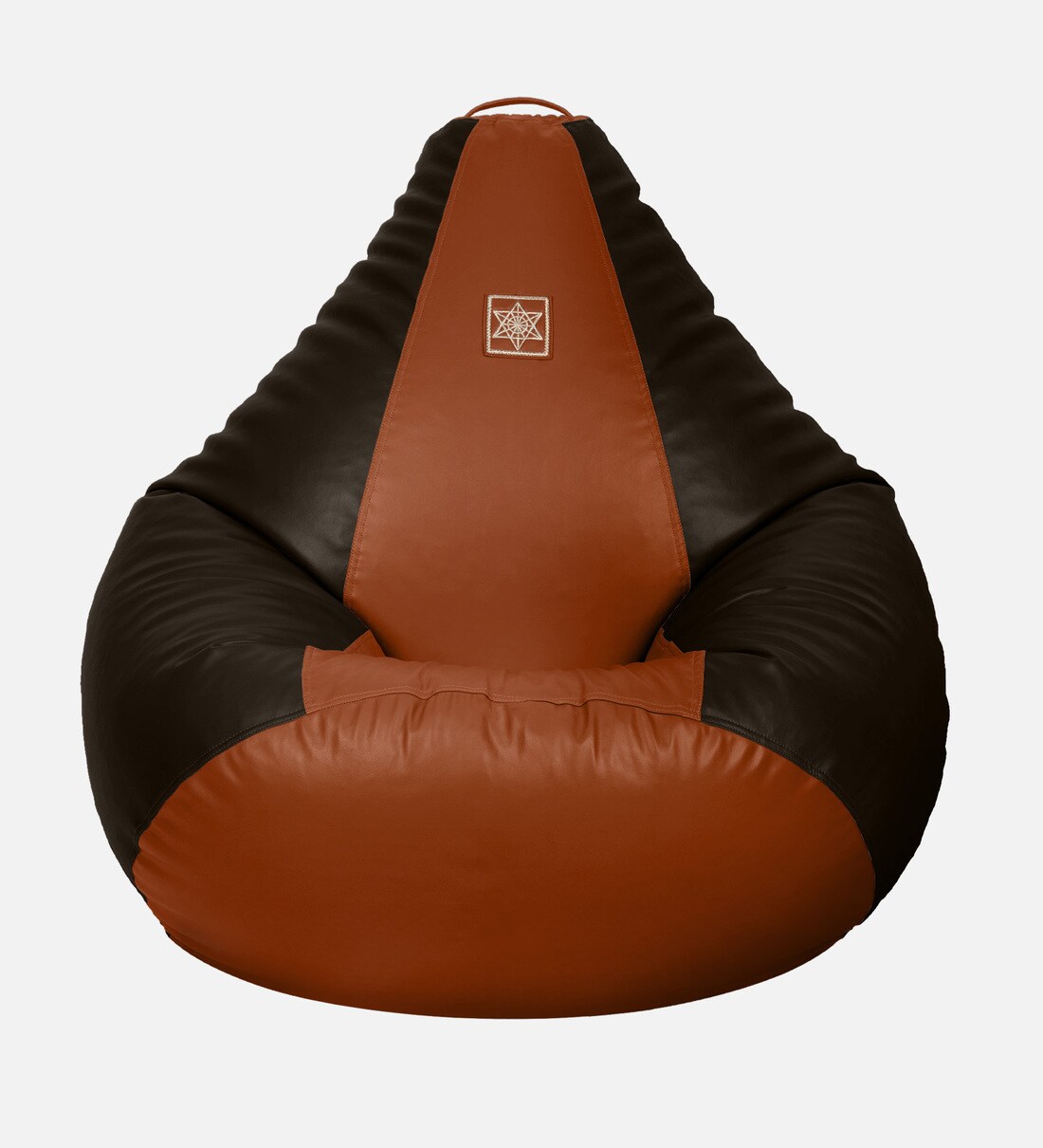 Buy Lovesack XXL Bean Bag with Beans in Brown and Tan Colour by