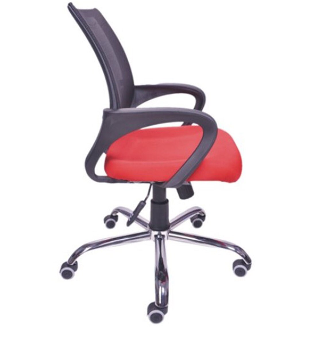 Buy Ergonomic Chair in Black & Red Colour by Adiko Systems Online Mid
