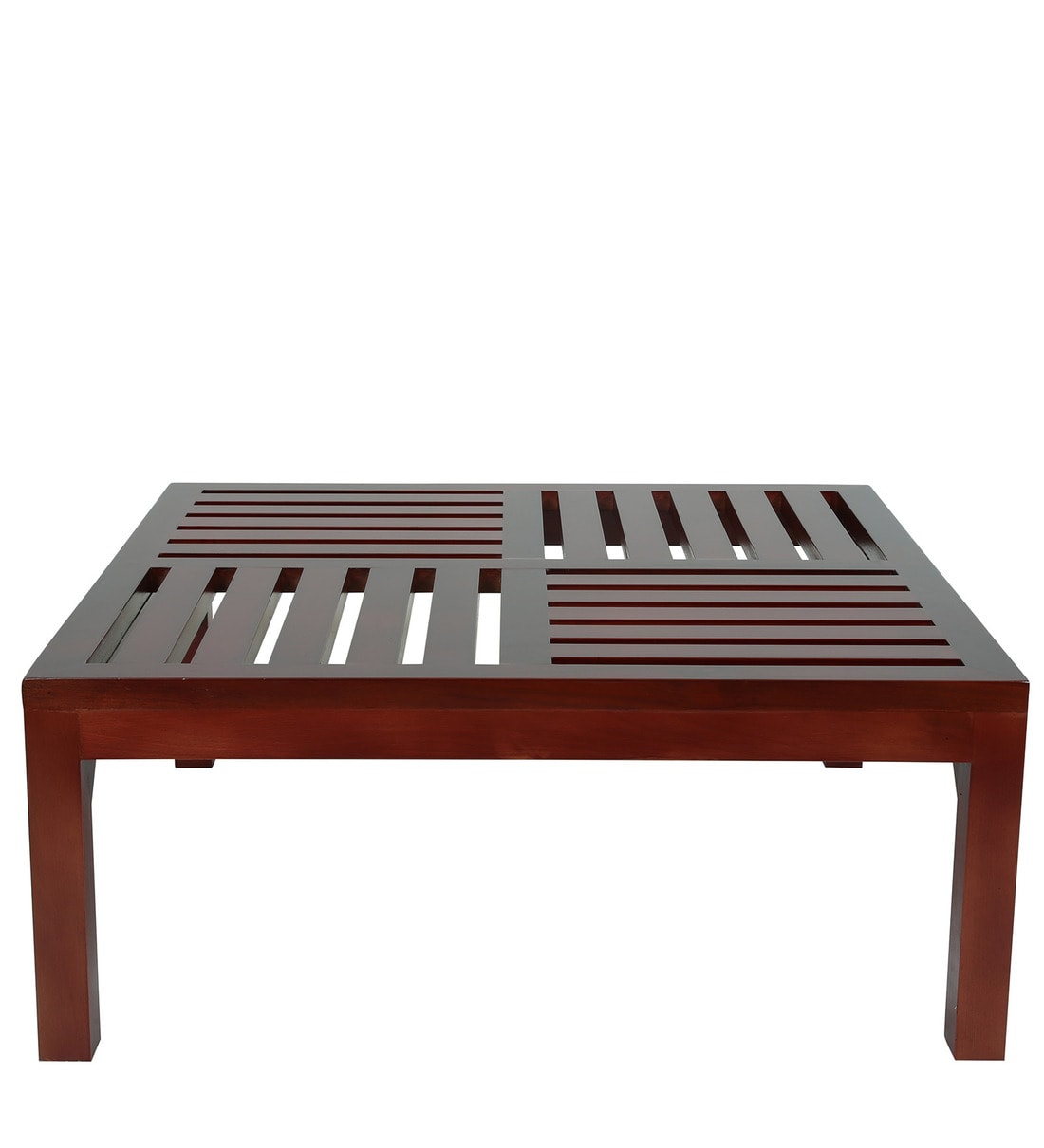 Buy Snowden Coffee Table in Brown Colour by ClasiCraft Online Square Coffee Tables Coffee