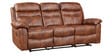 Logan Nappa Aire Three Seater Recliner with 2 Seater Sofa in Brown Colour