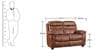 Logan Nappa Aire Three Seater Recliner with 2 Seater Sofa in Brown Colour
