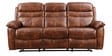 Logan Nappa Aire Three Seater Recliner with 2 Seater Sofa in Brown Colour