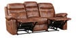 Logan Nappa Aire Three Seater Recliner with 2 Seater Sofa in Brown Colour