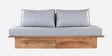 Logan Solid Wood 3 Seater Sofa In Natural Finish