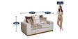London 2 Seater Sofa in Beige Colour
