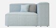 Lorenzo Suede fabric Luxurious Modular Sofa in Steel Blue Colour