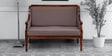 Louis Sheesham Wood 2 Seater Sofa In Honey Oak Finish