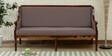 Louis Solid Wood 3 Seater Sofa In Honey Oak Finish