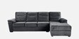 Lounger Fabric LHS Sectional Sofa In Space Grey Colour
