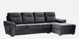 Lounger Fabric LHS Sectional Sofa In Space Grey Colour
