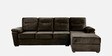 Lounger Fabric LHS Sectional Sofa In Stone Colour