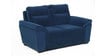 Lounger Fabric 2 Seater Sofa in Blue Colour