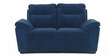 Lounger Fabric 2 Seater Sofa in Blue Colour