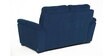 Lounger Fabric 2 Seater Sofa in Blue Colour