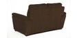 Lounger Fabric 2 Seater Sofa in Dark Brown Colour