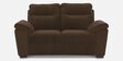 Lounger Fabric 2 Seater Sofa in Dark Brown Colour