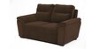 Lounger Fabric 2 Seater Sofa in Dark Brown Colour