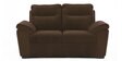 Lounger Fabric 2 Seater Sofa in Dark Brown Colour