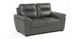 Lounger Leatherette 2 Seater Sofa in Grey Colour