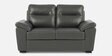 Lounger Leatherette 2 Seater Sofa in Grey Colour