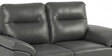 Lounger Leatherette 2 Seater Sofa in Grey Colour