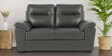 Lounger Leatherette 2 Seater Sofa in Grey Colour