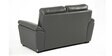 Lounger Leatherette 2 Seater Sofa in Grey Colour