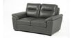 Lounger Leatherette 2 Seater Sofa in Grey Colour