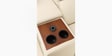 Loures Luxe Two Leatherette Seater Recliner with Lounger in Cream Clour