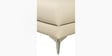 Loures Luxe Two Leatherette Seater Recliner with Lounger in Cream Clour