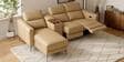 Loures Premium Two Seater Recliner with Lounger in Cream Clour