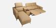 Loures Premium Two Seater Recliner with Lounger in Cream Clour