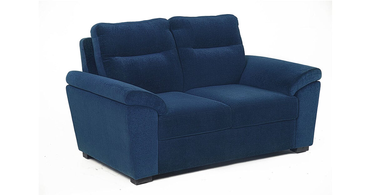 Buy Lounger Fabric 2 Seater Sofa in Blue Colour by Wakefit Online ...