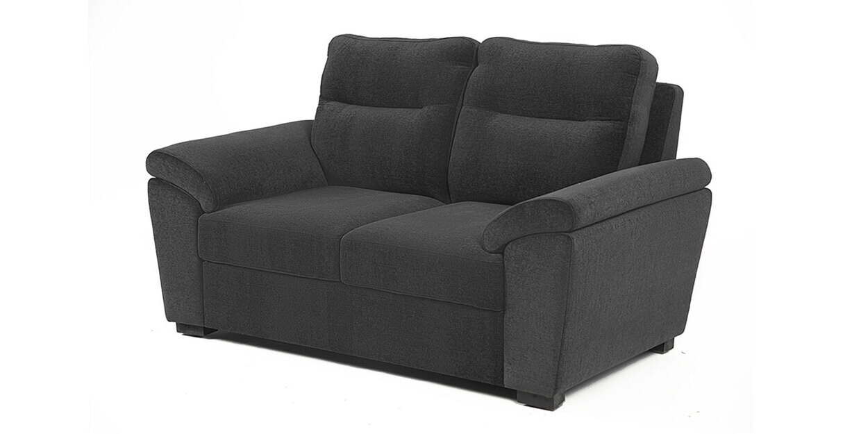Buy Lounger Fabric 2 Seater Sofa in Grey Colour by Wakefit Online