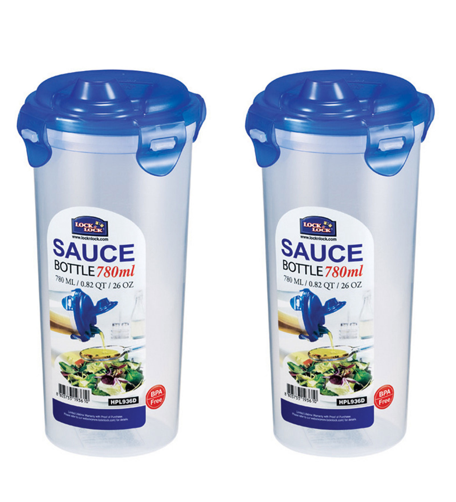 780 Ml Plastic Oil & Vinegar Dispenser Set of 2