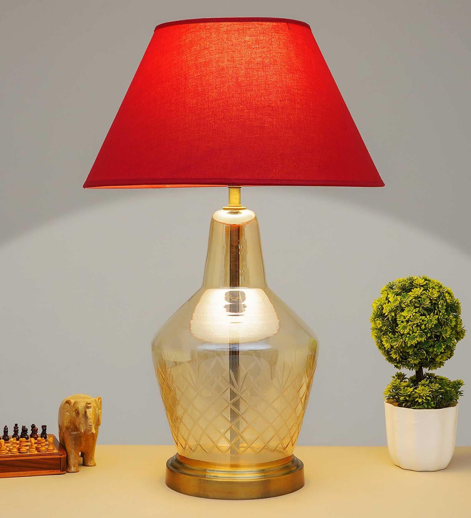 Lolita Amber Glass Table Lamp